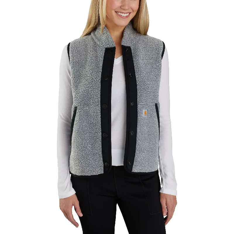 Season Finale Sale Relaxed Fit Fleece Snap-Front Vest