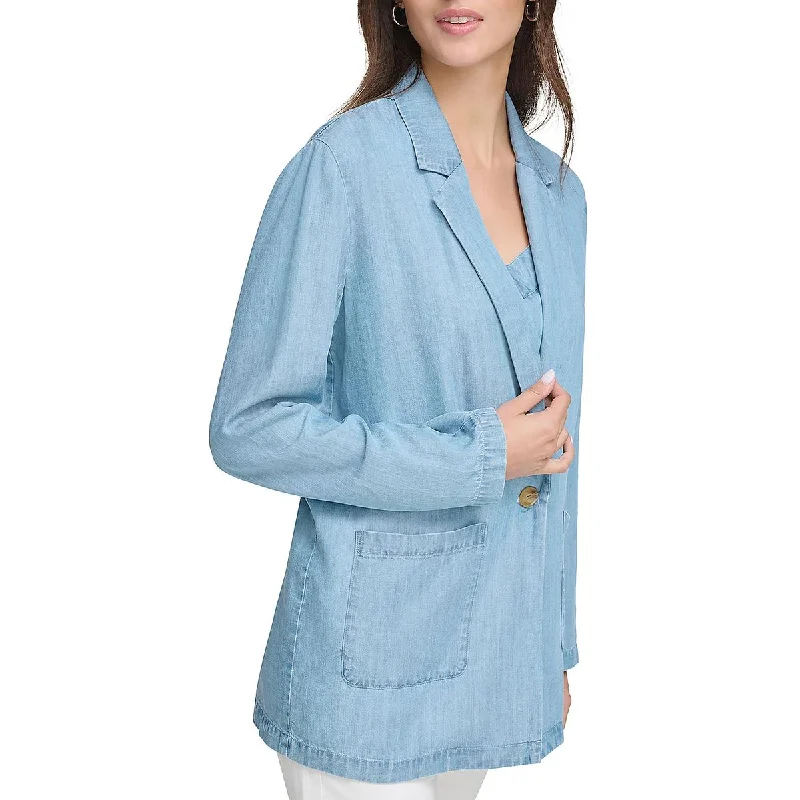 Flash Deals Womens Wear to work Notch One-Button Blazer