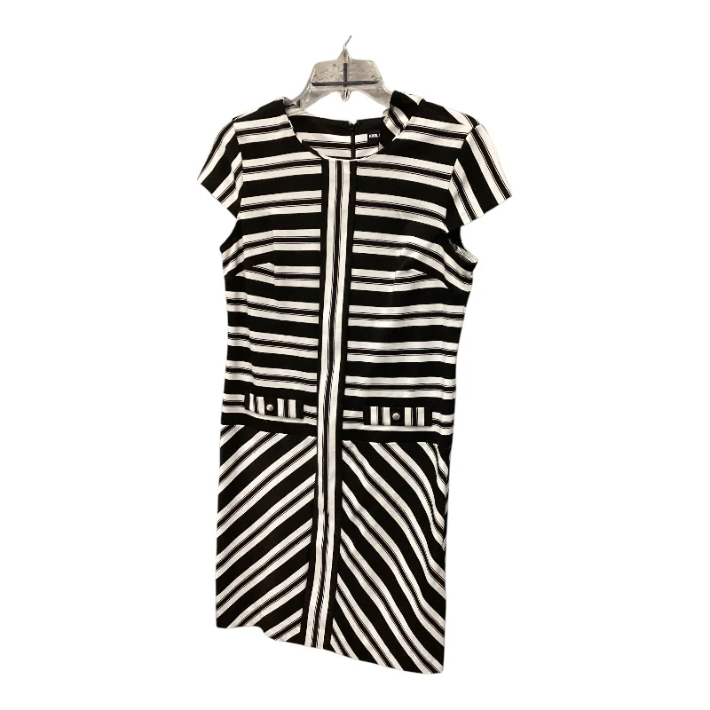 sleeveless dressDress Designer By Karl Lagerfeld In Striped Pattern, Size: 8