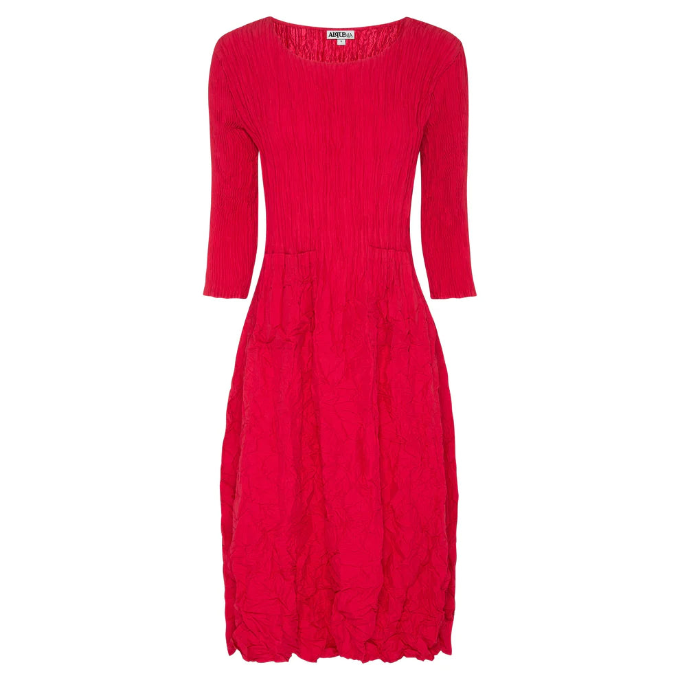 Closeout Alquema 3/4 Sleeve Smash Pocket Dress Rasberry