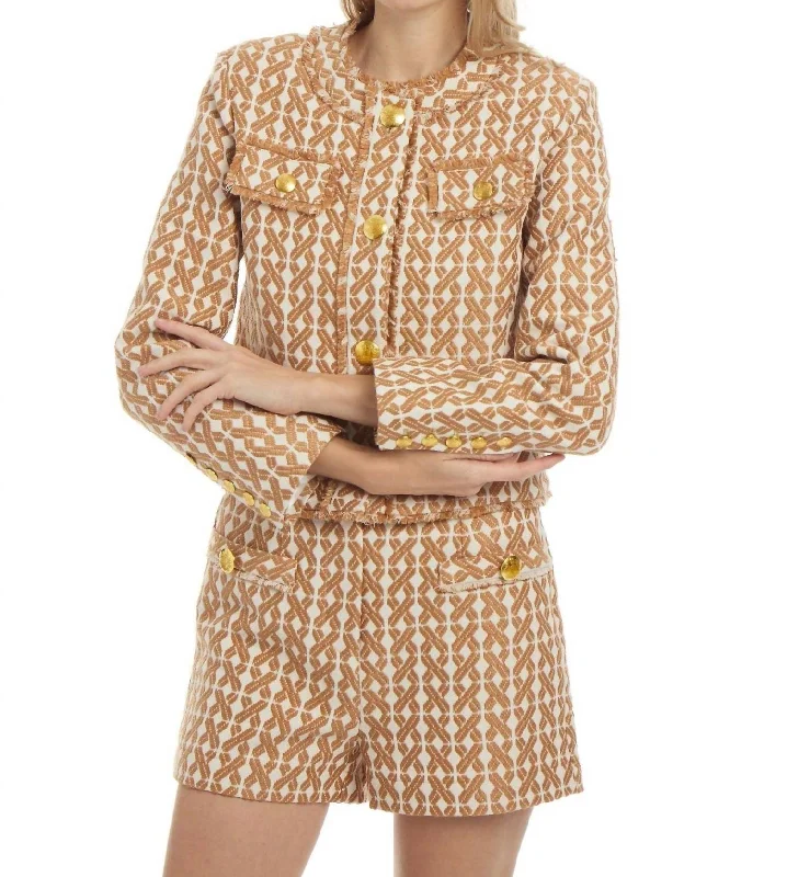 Massive Deals Coco Jacket In Camel/cream