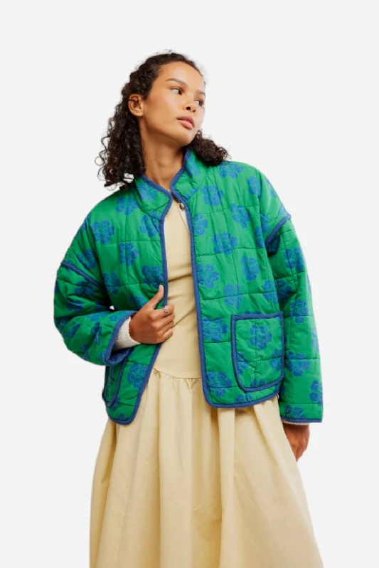 elegant coatFree People Chloe Jacket in Grass Combo