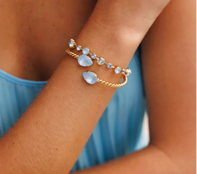 Deep Discounts Caroline Svedbom Calanthe Bracelet Sky Combo