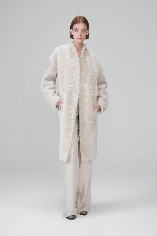 everyday winter coatJenny - Cream Shearling Coat