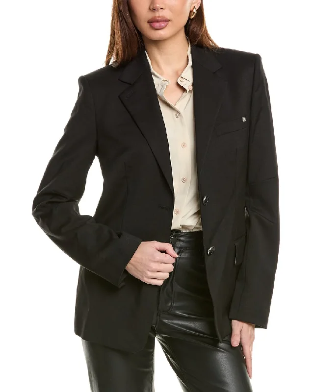 Amazing Deals Helmut Lang Curve Classic Wool Blazer