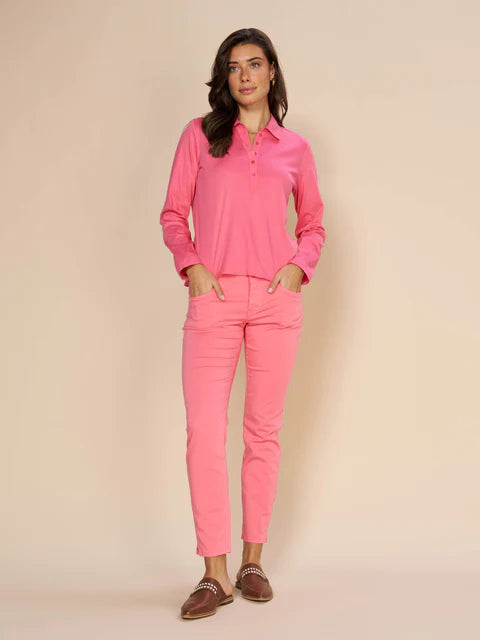 Exclusive Offers Mos Mosh Camellia Rose Rowan Jersey Blouse