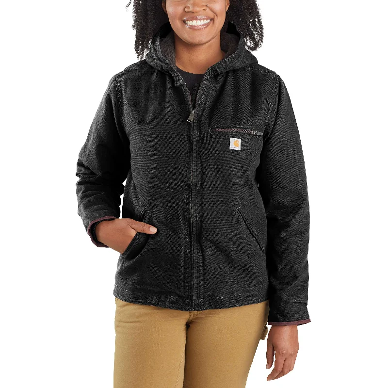 One-DAY Sale Loose Fit Washed Duck Sherpa Lined Jacket