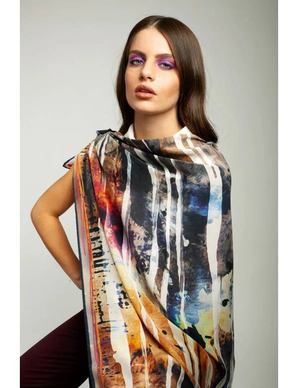 Early Access Bet and Malfie Avania Long Silk Scarf (125x125)