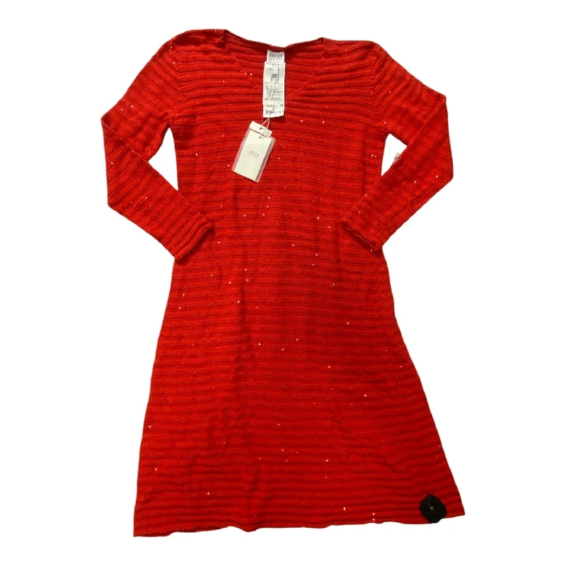 Unbeatable Prices SWEATER Dress Designer By Armani Collezoni In Red, Size: 6