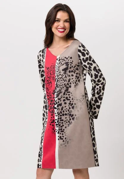 sleek dressTuzzi V Neck Animal Print Fearless Attitude