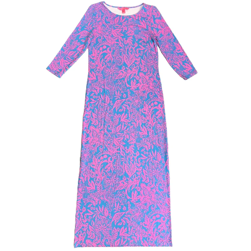 formal dressDress Designer By Lilly Pulitzer In Blue & Pink, Size: S