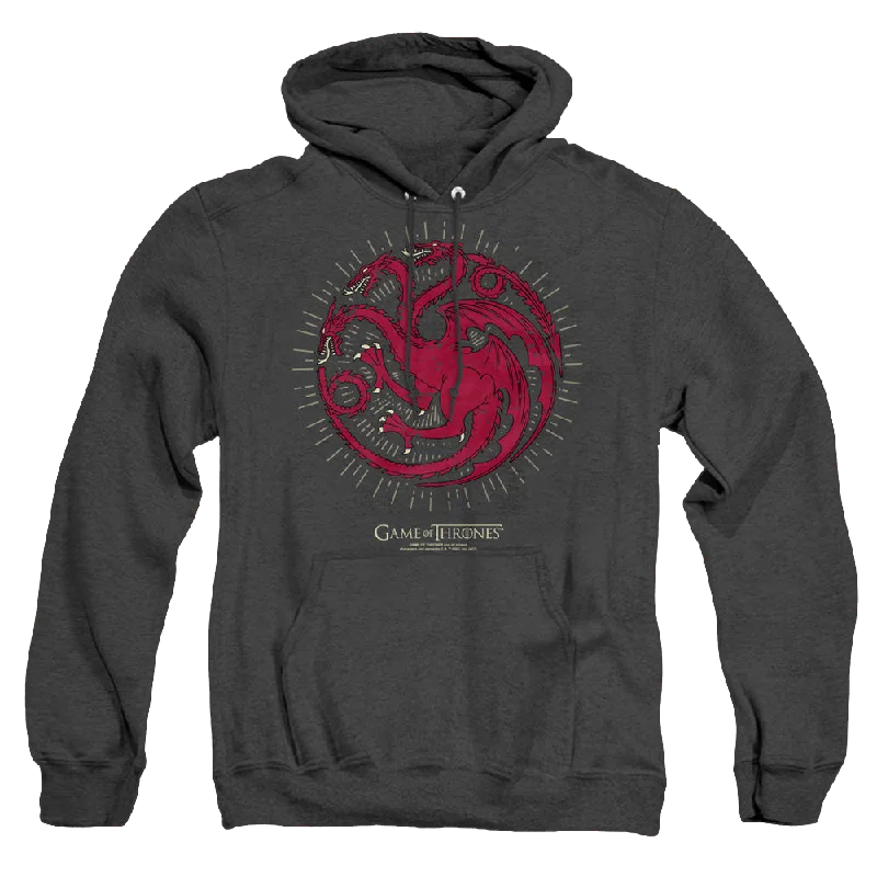 Game of Thrones Targaryen Burst Sigil - Heather Pullover Hoodie