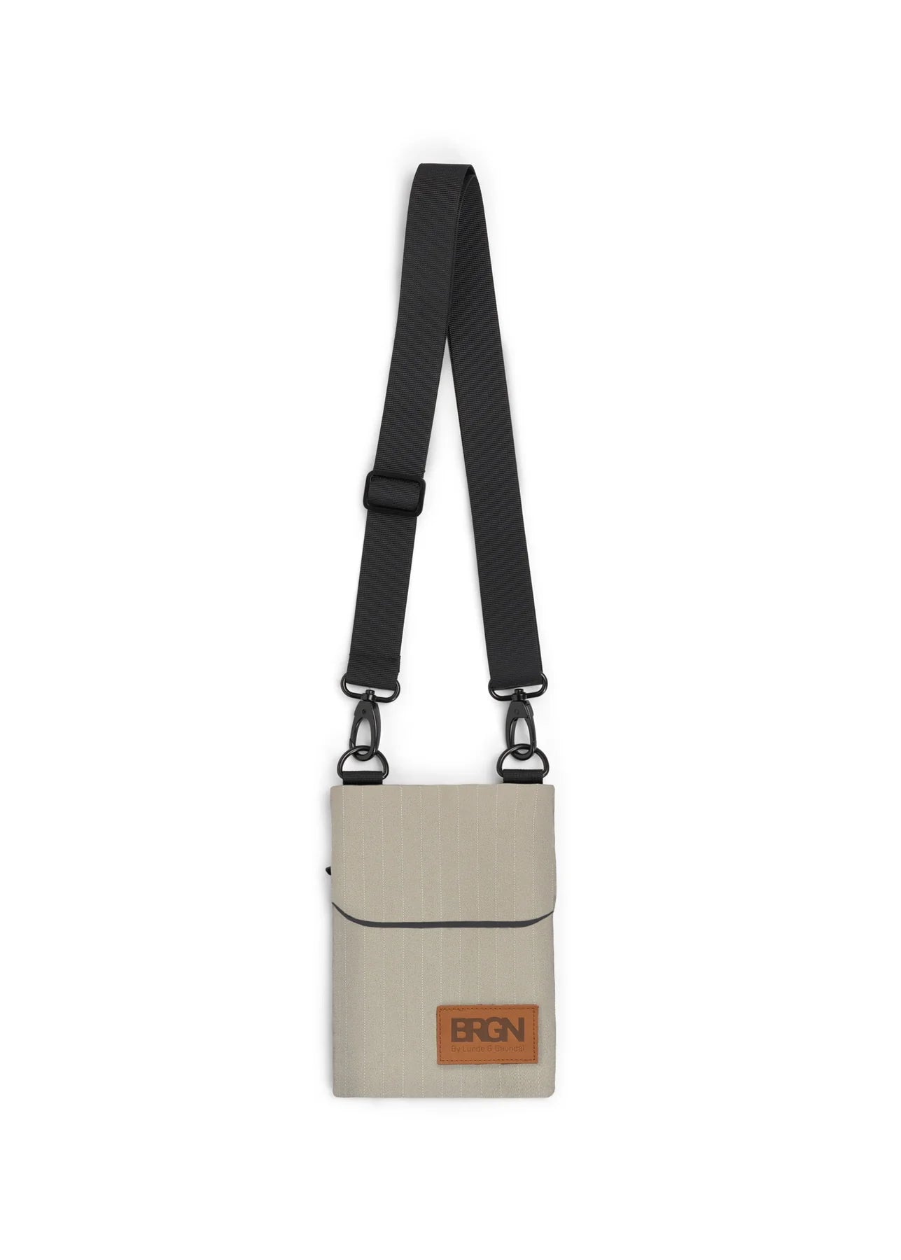 Huge Discounts BRGN Regndrape Taupe Pinstripe Purse