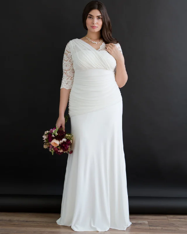 wrap dressElegant Aisle Wedding Gown