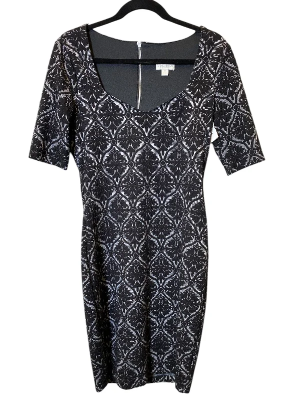 floral wrap dressDress Casual Midi By Bisou Bisou In Black, Size: S