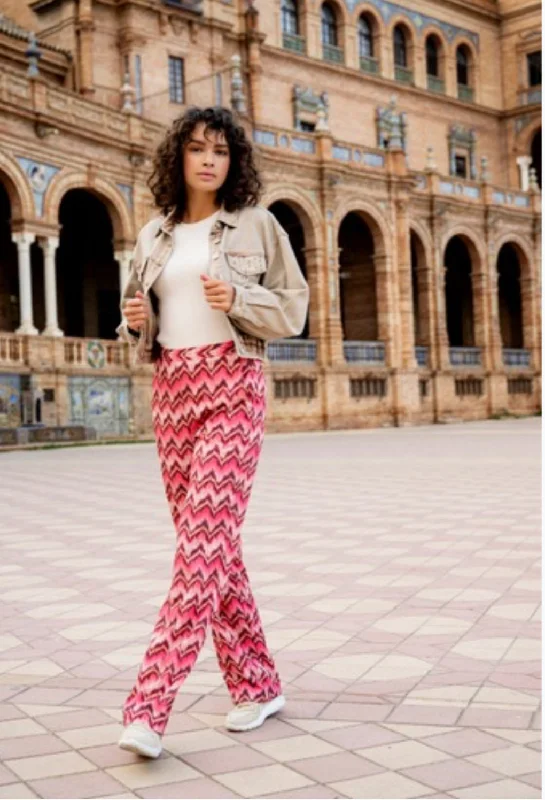 Super Sale Esqualo Zig Zag Trousers Printed Trouser