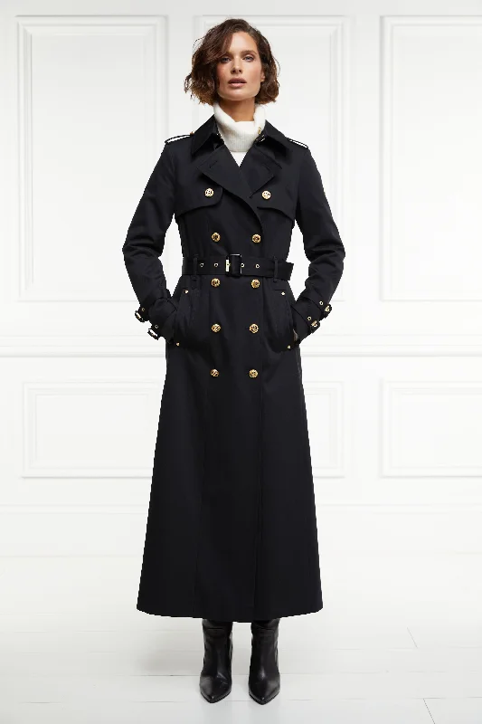 Incredible Offers Gatcombe Full Length Trench Coat (Black)