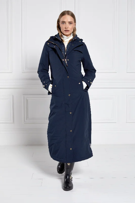 wool-blend coatLongline Training Coat (Ink Navy)