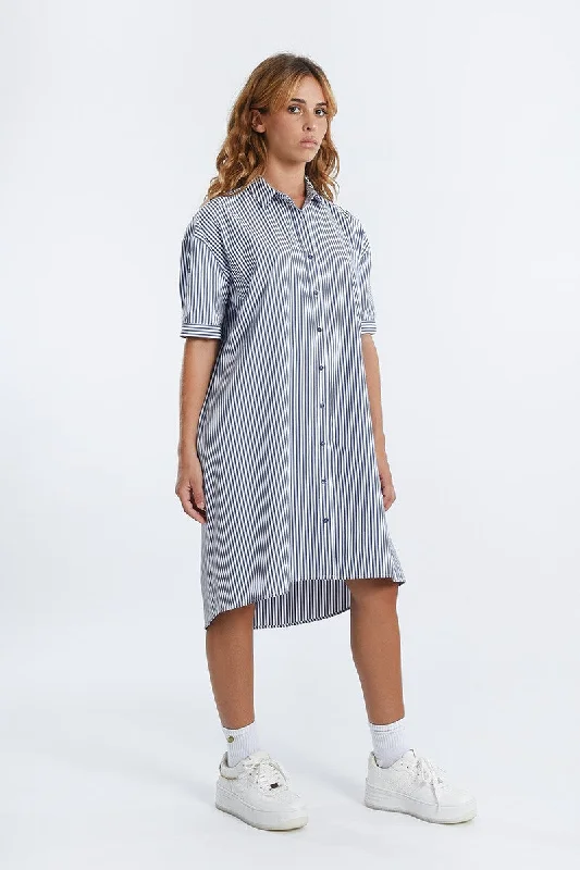 Buy More, Save More Molly Bracken Stripe Navy/White Dress
