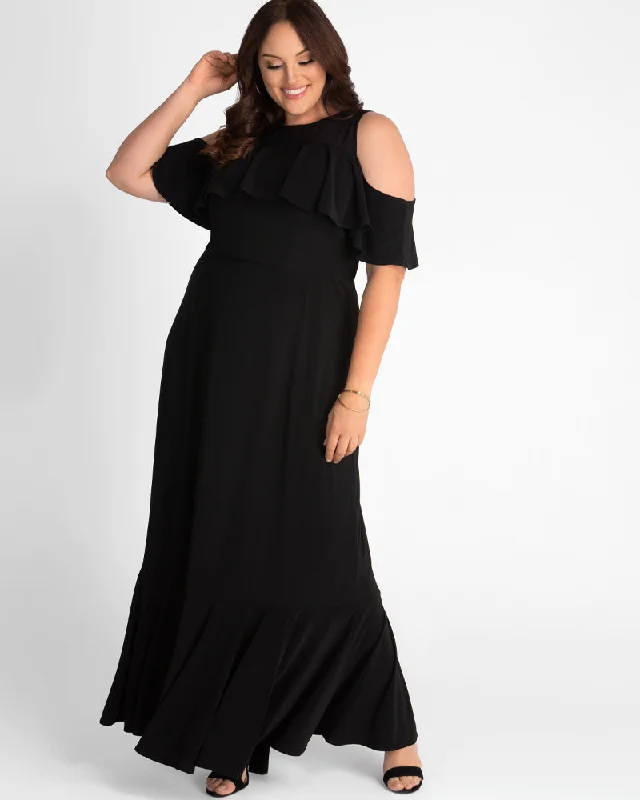 sophisticated dressPiper Cold Shoulder Maxi Dress - Sale!