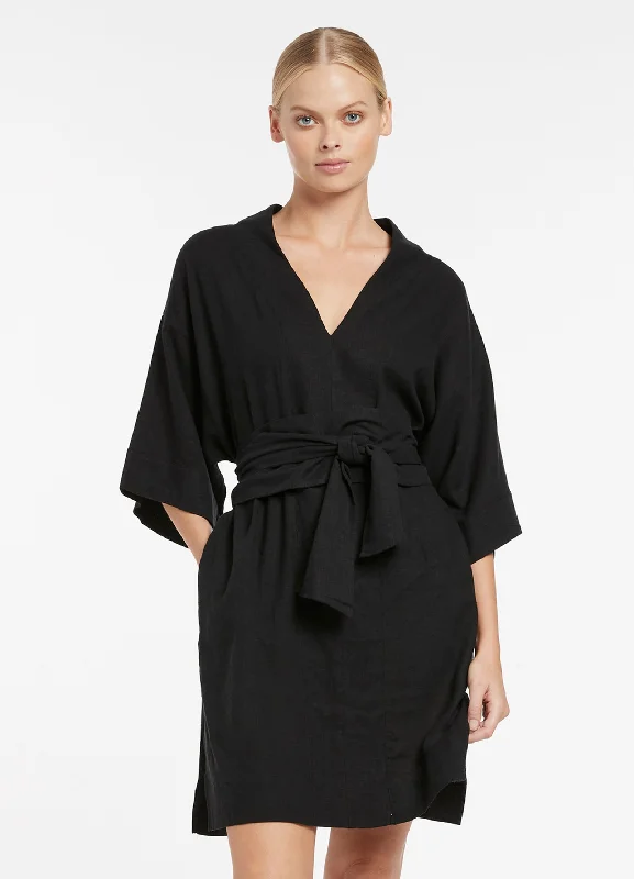 Fantastic Offers Jetset Kimono Kaftan - Black