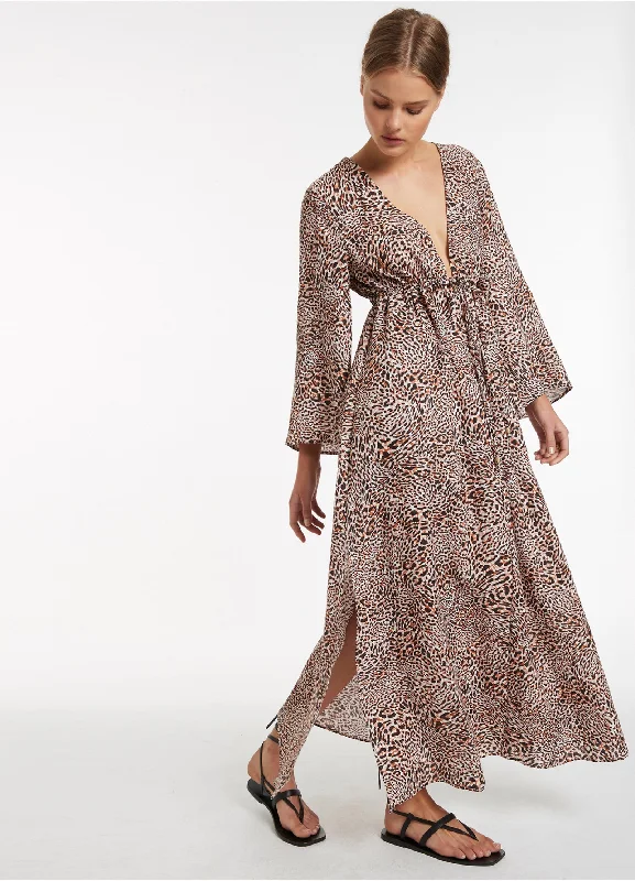 Final Clearance Animale Kaftan - Cream