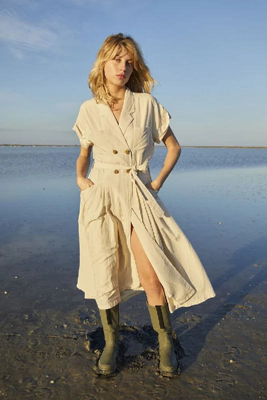 Savings Galore Molly Bracken Double Breasted Sahara Style Dress