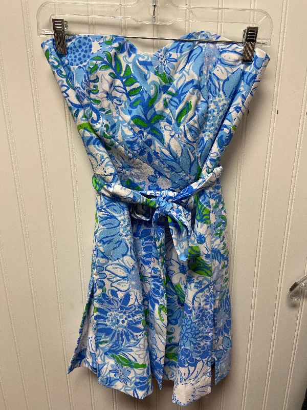 Fantastic Offers Dress Designer By Lilly Pulitzer In Blue & Green, Size: Xxs