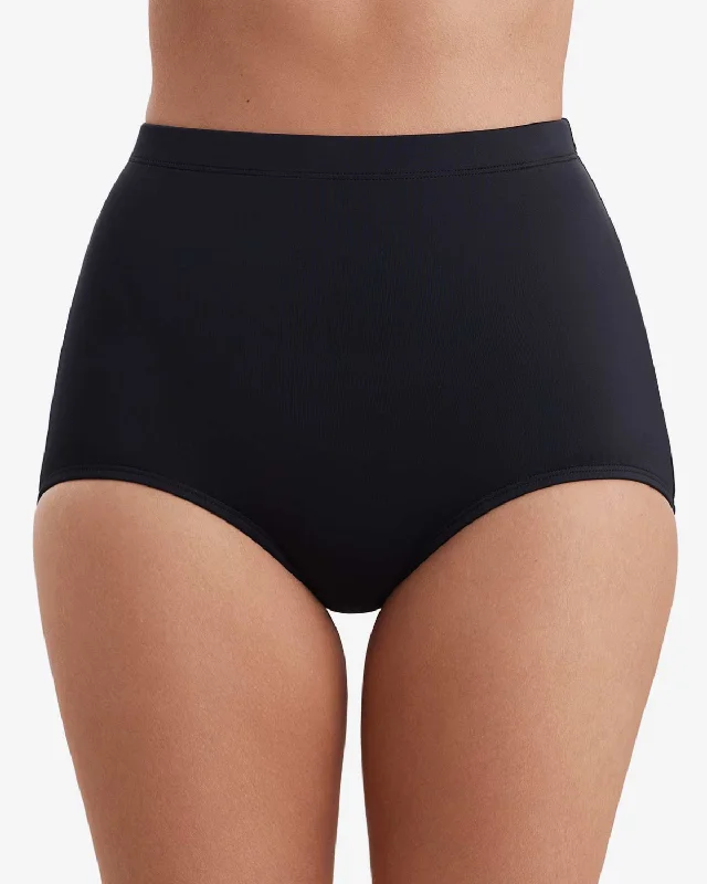 Price Drop 2025 Shape Solver Plus Divine Solid Girl Leg Brief Swim Bottom- 7103848X