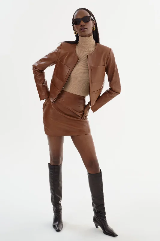 contemporary trench coatLINETTE | Leather Jacket