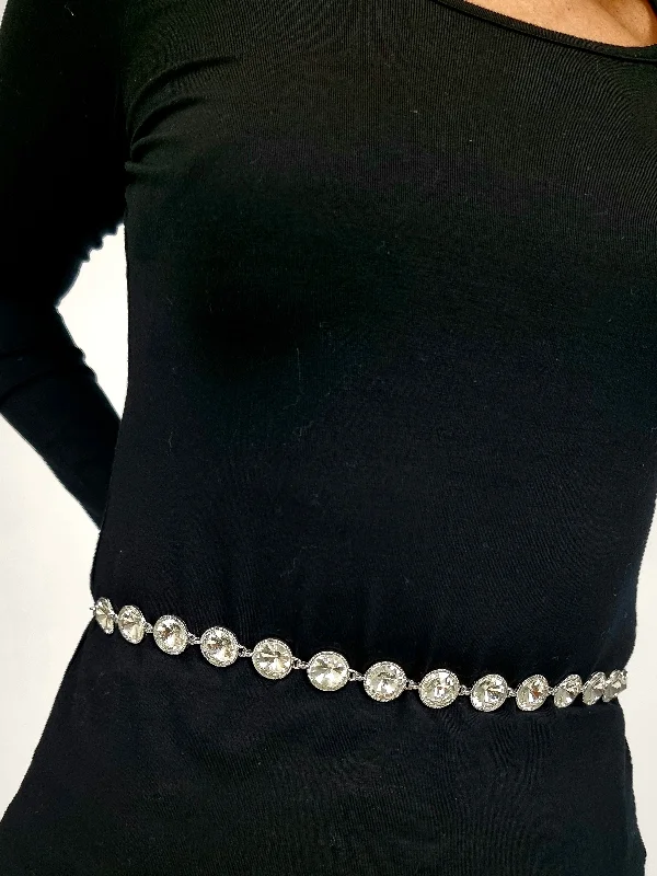 Warehouse Sale Access Fashion Long Silver Necklace/Belt