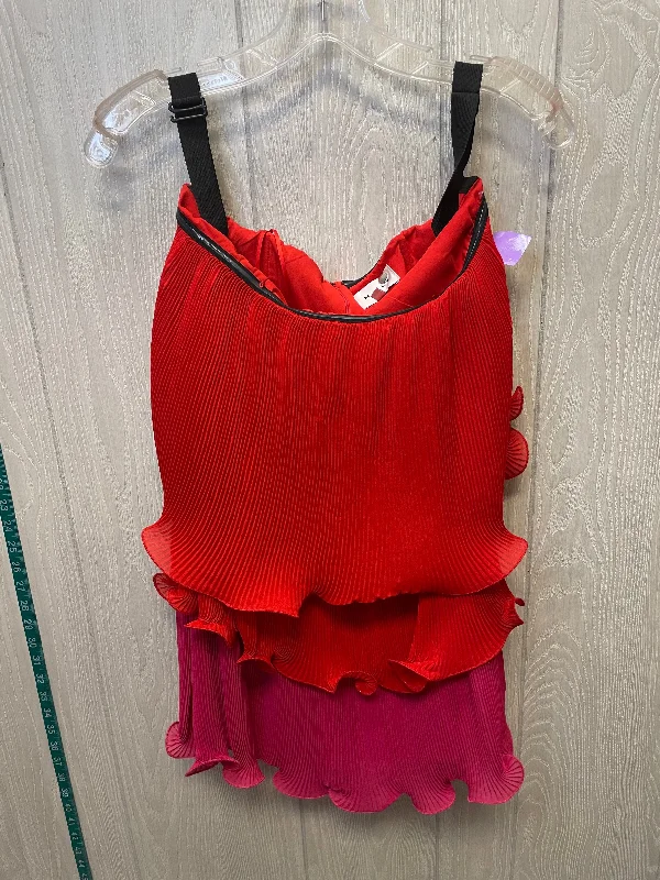 Price Reduction Dress Party Short By Milly In Pink & Red, Size: M
