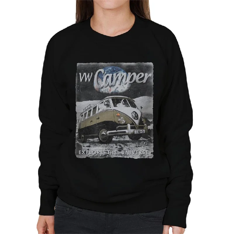 Special Discount smooth fit athletic sweatshirtVolkswagen Moon Camper Explore The Universe Women's Sweatshirt Special Discount smooth fit athletic sweatshirtVolkswagen Moon Camper Explore The Universe Women's Sweatshirt