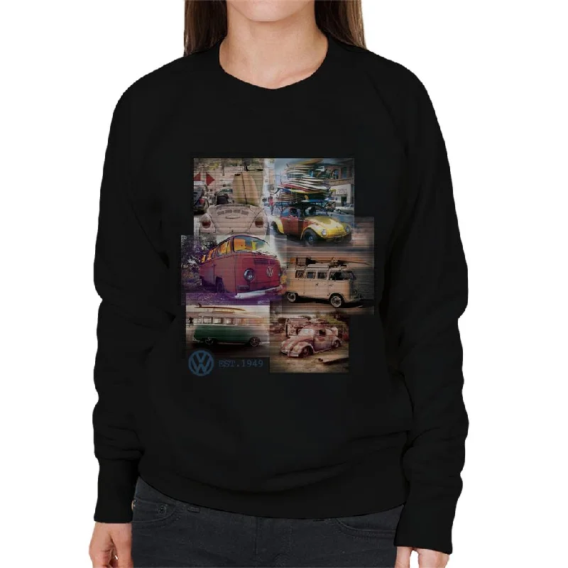 Exclusive Preview stylish sports hoodieVolkswagen Camper Beetle Montage Women's Sweatshirt Exclusive Preview stylish sports hoodieVolkswagen Camper Beetle Montage Women's Sweatshirt