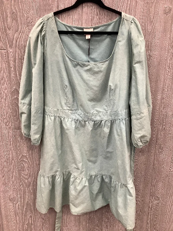 Sale Event Dress Casual Midi By Ava & Viv In Green, Size: 1x