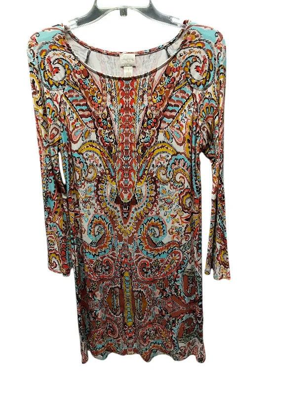 Price Drop Dress Casual Short By Chicos In Multi-colored, Size: M