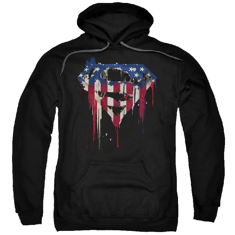 Superman Bleeding Shield - Pullover Hoodie