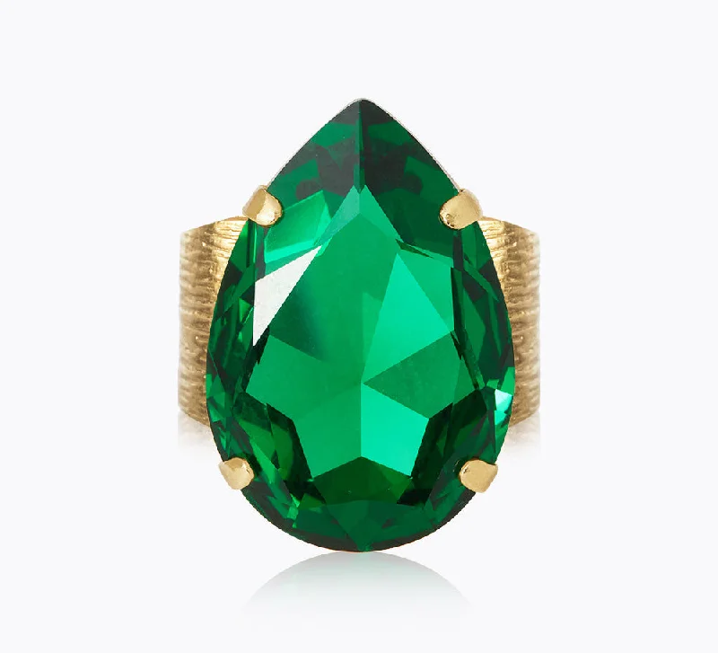Weekend Deal Caroline Svedbom Perfect Drop Majestic Green Ring