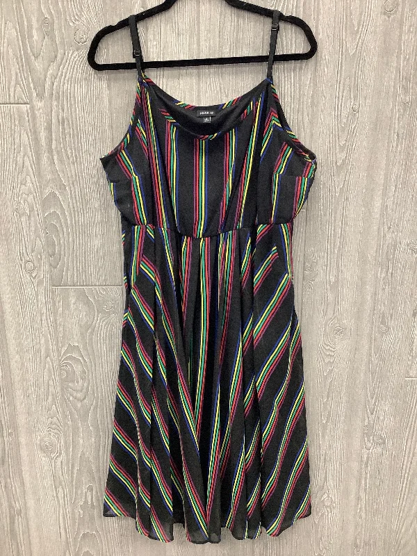 Deal Zone Dress Casual Midi By Torrid In Rainbow Print, Size: 2x