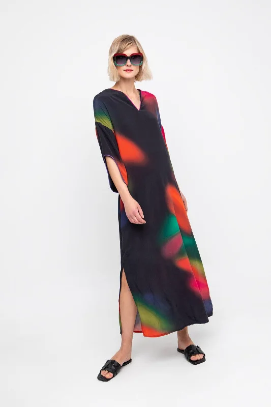 formal dressOzai N Ku Blurred Blotch Coloured Dress