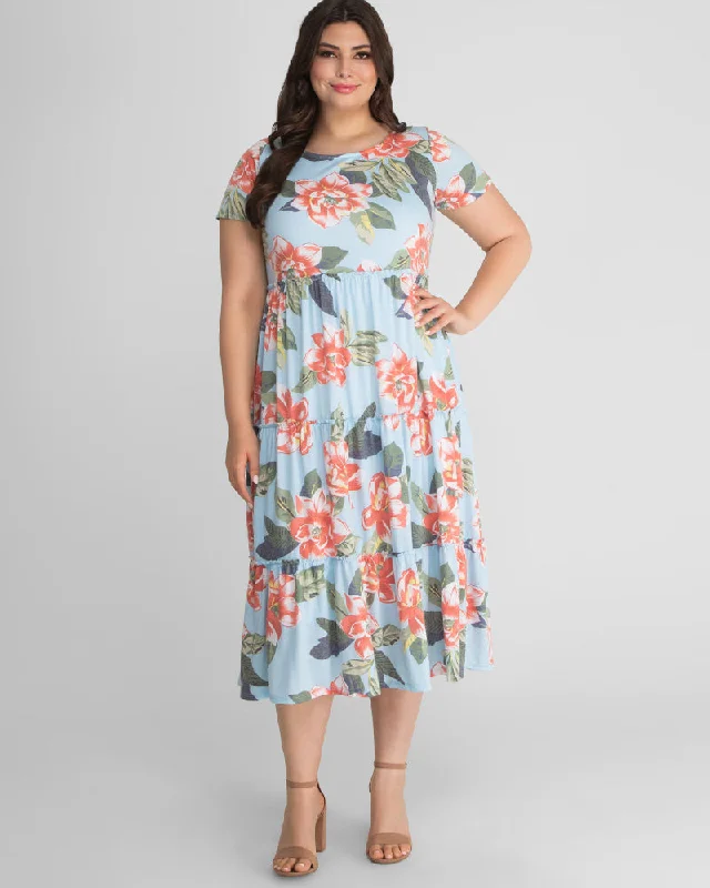 flowy dressTara Floral Plus Size Maxi Dress - Sale!