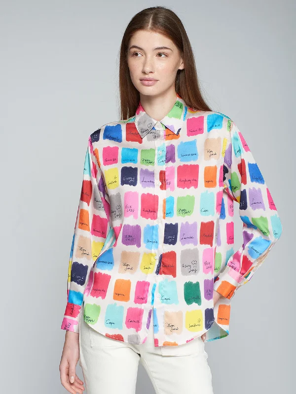 Weekend Deal Vilagallo Multi Coloured Acuarela Donia Shirt