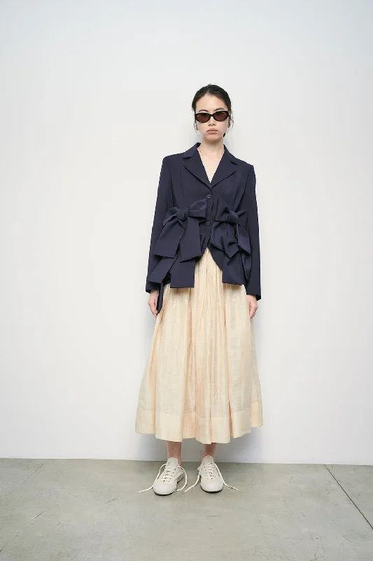 Online Only MEIMEIJ Abisso Navy Bow Jacket
