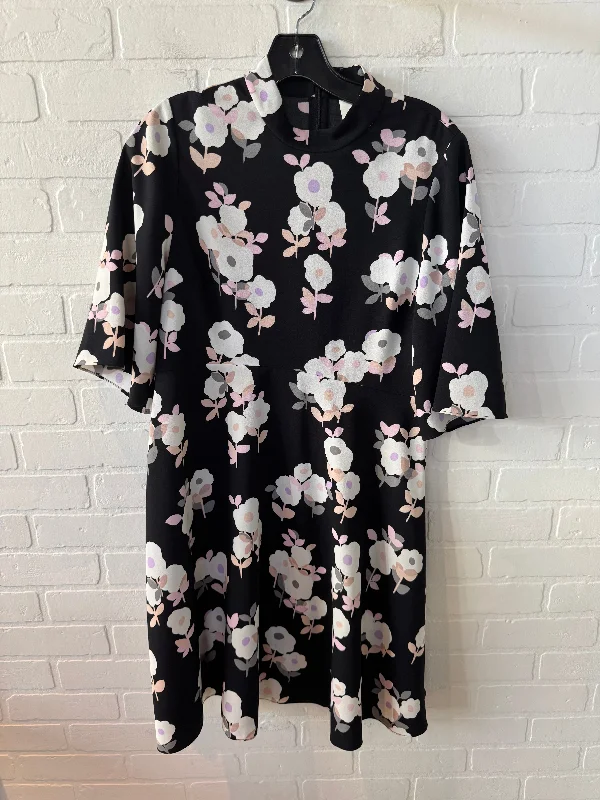 Price Reduction Dress Designer By Kate Spade In Black & White, Size: M