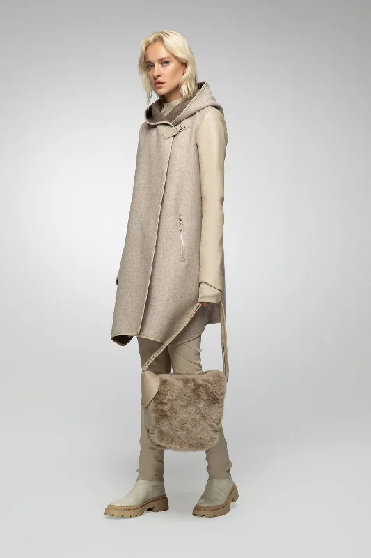 sleek jacketLea - Latte Wool Coat