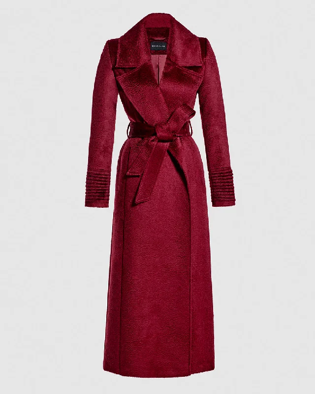 classic trench coatSuri Alpaca Maxi Notched Collar Wrap Coat