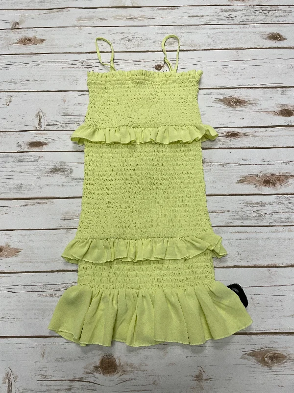 Shop and Save Dress Casual Short By Forever 21 In Yellow, Size: S