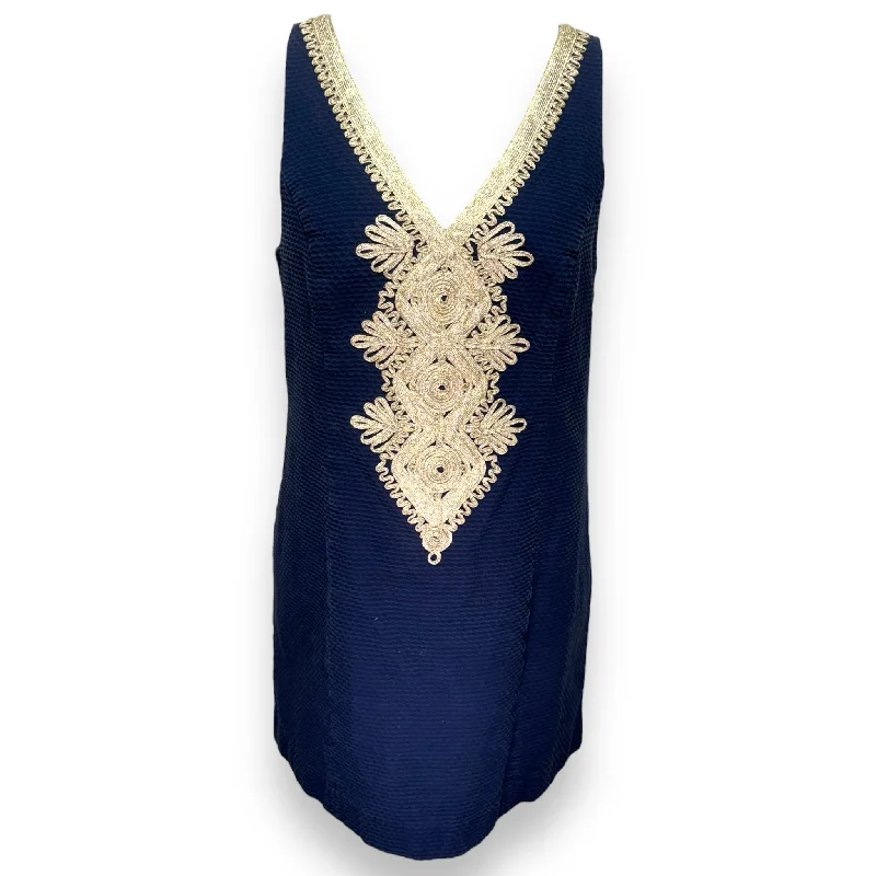 Anniversary Sale Dress Designer By Lilly Pulitzer In Navy, Size: M