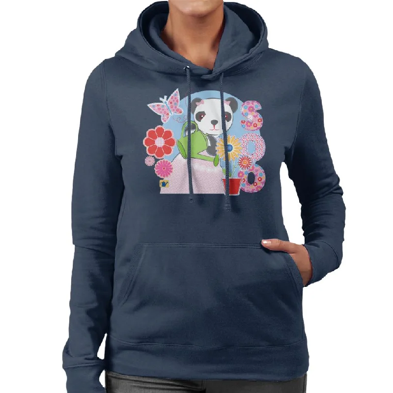 Sooty Soo Watering Flowers Women's Hooded Sweatshirt