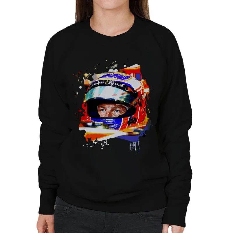 fitness hoodie for trainingMotorsport Images Jenson Button McLaren MCL32 Honda Monaco Helmet Shot Women's Sweatshirt